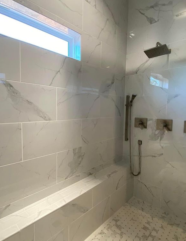 Large custom shower