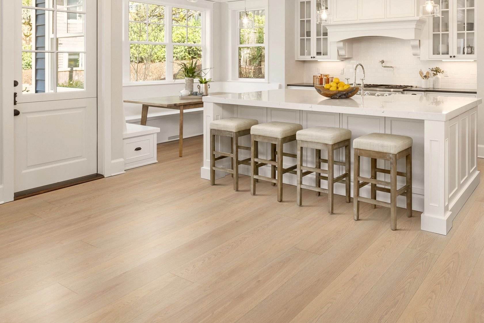 Kitchen with LVT flooring