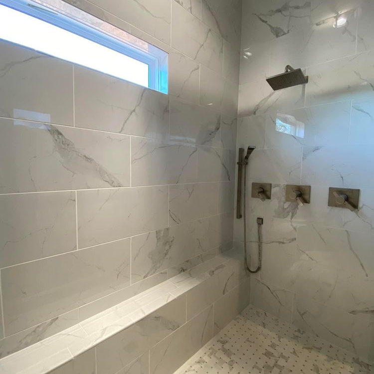 Large custom shower